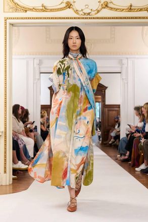 Ulla Johnson Studio Cotton Dress Western Dream In Multi