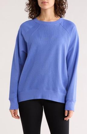 Zella Drew Crewneck Sweatshirt in Purple Baja at Nordstrom Rack, Size X-Small