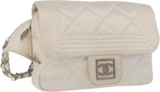 Chanel Pre-owned Belt Bags, female, White, Size: ONE SIZE Pre-owned Vintage Waist Bag