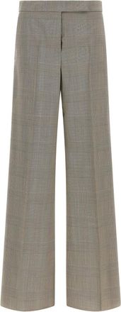 Max Mara Grey Flared Flat Front Pants