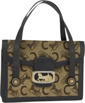 Celine Pre-owned Handbags, female, Brown, Size: ONE SIZE Pre-owned Canvas Handbag