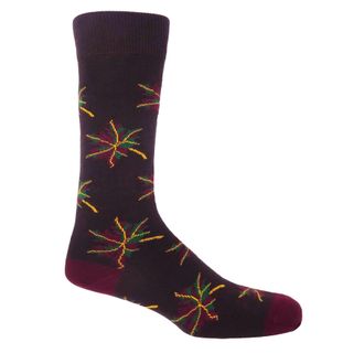 Peper Harow Autumn Leaf Mens Socks - Purple