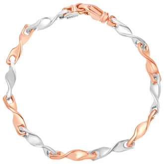 Pompeii3 Mens 14k Gold (18gram) or Platinum (33gram) 5mm Link Bracelet 8.5
