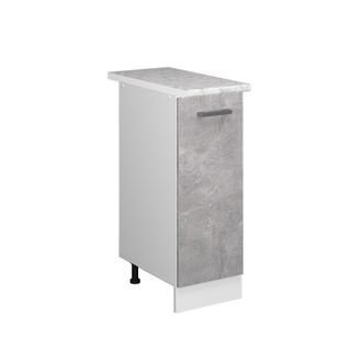 Vicco Mueble Bajo Universal R-line, Hormig&oacute;n, 30 Cm Con Puerta, Con Encimera