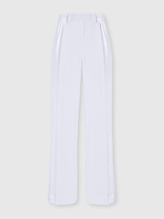 Missoni Tone-on-tone Zigzag Cotton And Viscose Classic Trousers in White at Nordstrom, Size 40 It
