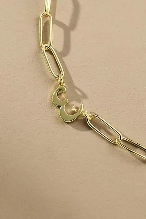 Uncommon James Cursive Initial Monogram Necklace