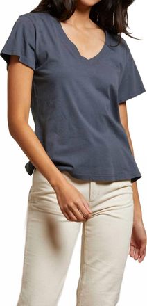 perfectwhitetee Hendrix V-Neck Tee In Night