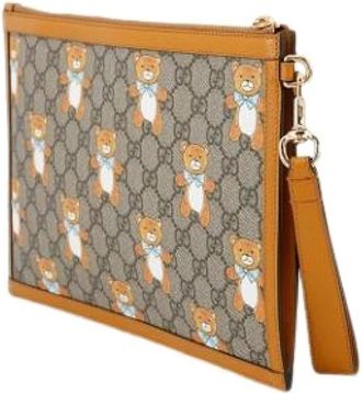 Gucci Pre-owned Clutches, female, Beige, Size: ONE SIZE Pre-owned Plastic gucci-bags