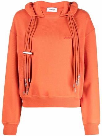 AMBUSH multicord cotton hoodie - women - Polyester/Cotton - S - Orange