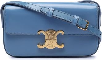 Celine Pre-owned Celine Shiny Calfskin Triomphe Claude Shoulder Bag Ladies QFDU7E4KZ52I8V28
