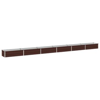vidaXL Cama De Jard&iacute;n Elevada Marr&oacute;n 480 X 40 X 24 Cm Vidaxl