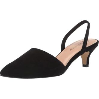 Bella Vita Sarah Pumps Womens Black Leather Pointed Toe Slingback RHS9127