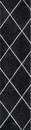 Jonathan Y Designs Cole Minimalist Diamond Trellis Area Rug in Black/white at Nordstrom, Size 5Ft 0In X 5Ft 0In