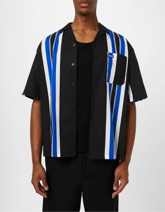 HUGO BOSS Mens Eligino Relaxed Fit Short Sleeve Shirt - Black - Size: 38/Regular