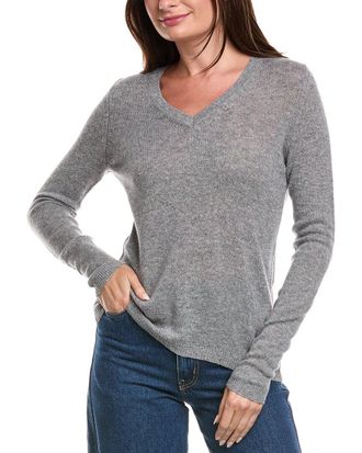 Fort&eacute; Cashmere V-Neck Cashmere Sweater