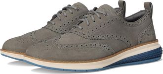 Cole Haan Original Grand Energy Weave Wing Tip Oxford Mens Lace-up Boots Ironstone Nubuck/Ivory : 7.5 D - Medium, Leather