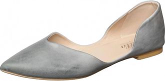 Antelope Womens Thea Leather Pointed Toe Flat In Light Blue