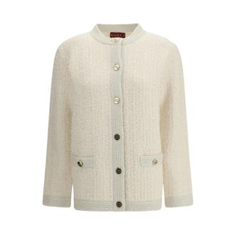 Gucci Dames, Truien, Beige, Maat: XS Wol