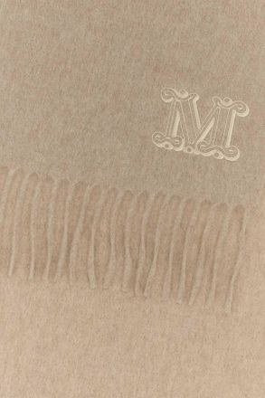 Max Mara Womens Sand Cashmere Dalia Scarf Cacha Exterior: Sciarpe E Foulard Scarfs