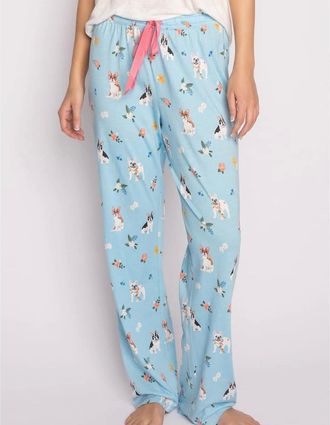 PJ Salvage Womens Salvage Playful Prints Pant - Hellblau - Size: 16 xl