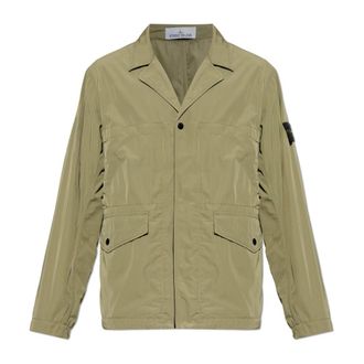 Stone Island Lichtgewicht Jas met Zakken - Heren - Zomerjassen - Groen - L - Polyester - Jassen