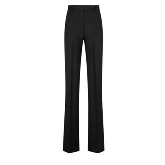 Tom Ford Wide Trousers, female, Black, Size: S Tailored Straight Trousers