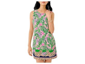 Lilly Pulitzer Edita Shift Womens Dress Conch Shell Pink : 16, Polyester