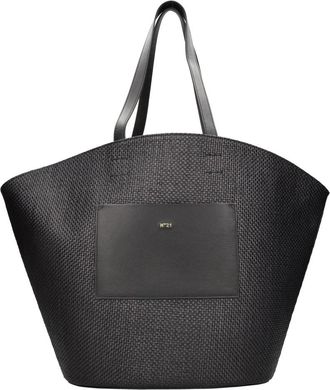 N&deg;21 Panier Tote Bag - Dames - Shoppers - Zwart - ONE Size - Leer - Tassen
