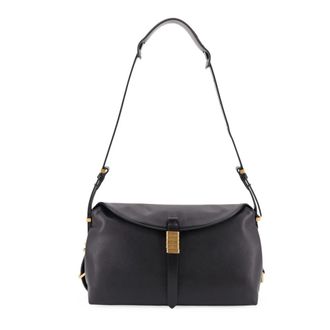 Pinko Leren Schoudertas - Dames - Schoudertassen - Zwart - ONE Size - Leer - Tassen