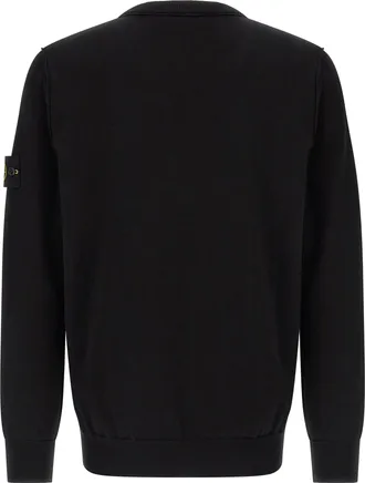 Stone Island Mens Black Cotton Cardigan Clothing