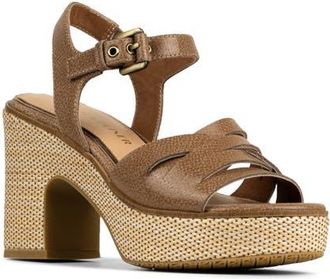 Donald J Pliner Tyna Platform Slingback Sandal in Tobacco at Nordstrom, Size 8.5