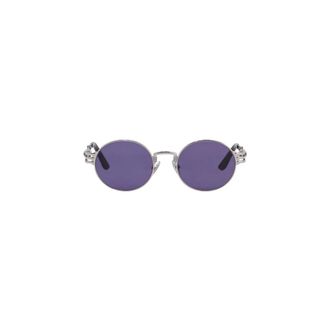 Jean Paul Gaultier Sunglasses, unisex, Gray, Size: ONE SIZE Spiral Detail Blue Lens Sunglasses