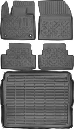 OEM Peugeot 3008 Ii Crossover A Partir De 2016 Set - Alfombrillas Para Coche + Alfombrilla Para Maletero