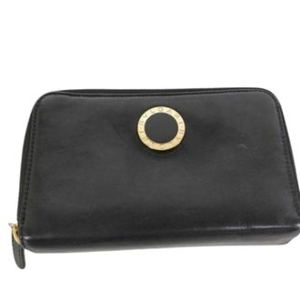 Bulgari Pre-owned Wallets, female, Black, Size: ONE SIZE Pre-owned Bvlgari Bvlgari Wallet (Bi-fold)