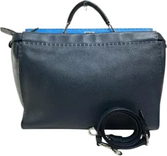 Fendi Pre-owned Leather fendi-bags - Heren - Vintage Handtas - Blauw - ONE Size - Leer - Vintage