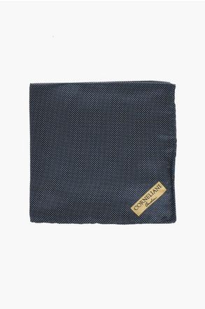 Corneliani Micro Polka Dots Silk Pocket Square size Unica