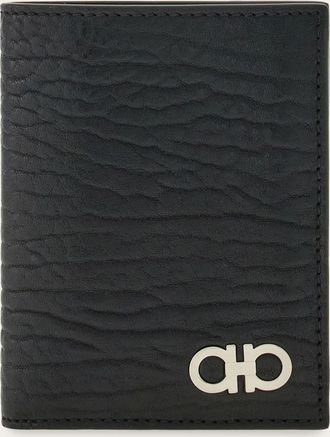 Ferragamo Men Gancini credit card holder Black