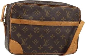 Louis Vuitton Pre-owned Cross Body Bags, female, Brown, Size: ONE SIZE Pre-owned Vintage Monogram Shoulder Bag