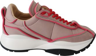 Jimmy Choo London and Red Padded Nylon Sneakers