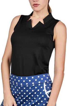 Sofibella Golf Colors Sleeveless Womens Golf Shirt in Black at Nordstrom, Size X-Large