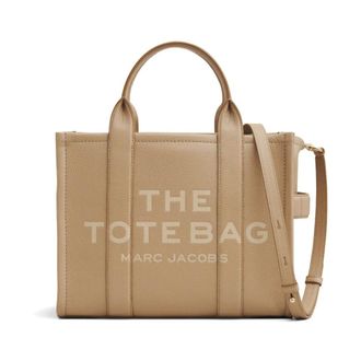 Marc Jacobs Tote Bags, female, Brown, Size: ONE SIZE Leather Tote Bag Medium Camel