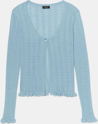 Kate Spade New York Pointelle Lace Knit Cardigan