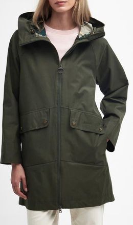 Barbour Heron Waterproof Jacket in Olive at Nordstrom, Size 10 Us