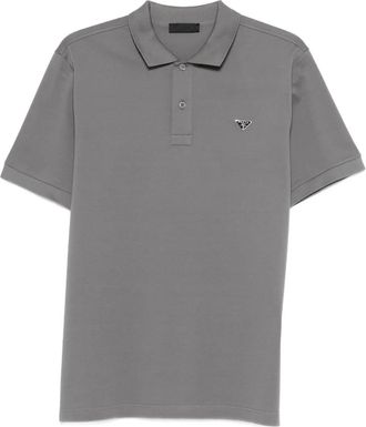 Prada Polo con logo - Grigio