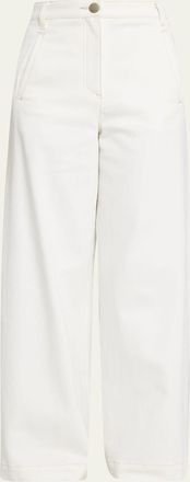 Giorgio Armani High-Rise Wide-Leg Denim Pants