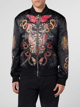 Philipp Plein Bomber in nylon con stampa grafica
