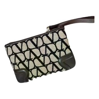 Valentino Pre-owned Zip Pouch - Dames - Pre-owned - Bruin - Maat: ONE Size