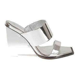 Alexander McQueen Schoenen, Dames, Grijs, 39 EU, Alexander Mc Queen Sandalen Zilver