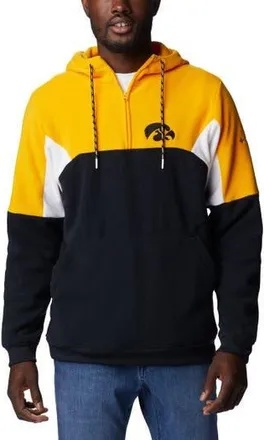 Columbia Mens Columbia Black Iowa Hawkeyes Lodge Quarter-Zip Hoodie at Nordstrom, Size Medium