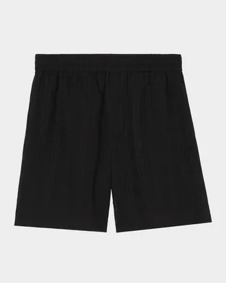 Burberry Men & apos;s Hector Sheer Cotton Check Pull-On Shorts
